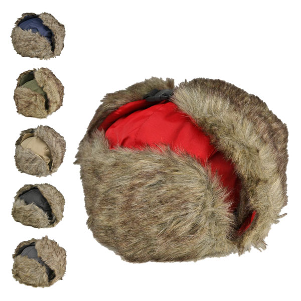 フェイクファー・アビエーターキャップ