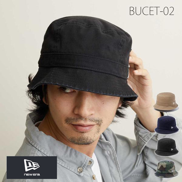 ニューエラ・バケットハット・BUCKET-02・ウォッシュドコットン/NEW ERA