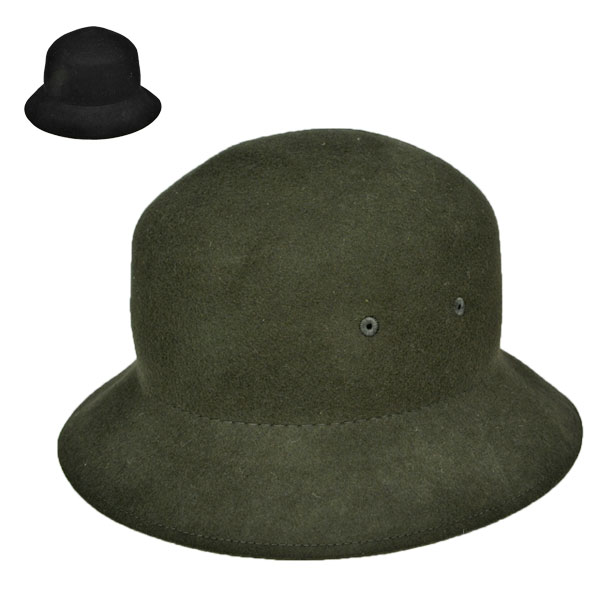 ポケッタブル たためる フェルトバケットハット 秋冬
