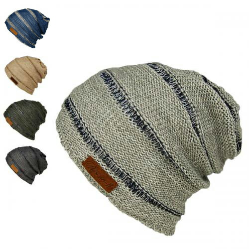 ボーダーワッチ リン メッシュ ニット帽 春 夏 メンズ レディース