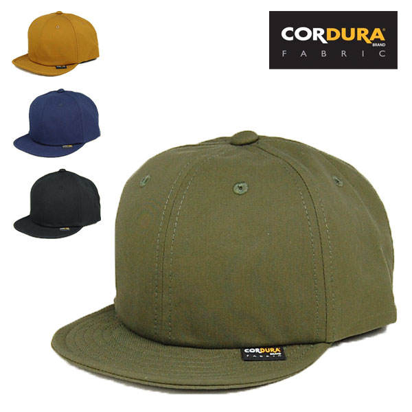 コーデュラ アンパイアキャップ 帽子 メンズ レディース つば短 アウトドア 釣り 黒 紺