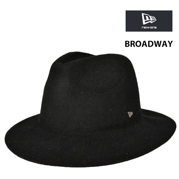 ニューエラ ハット The Broadway ブロードウェイ 広つばフェルトハット ウール 黒