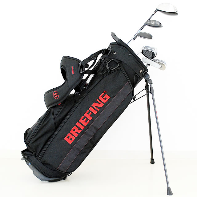 【即納】BRIEFING GOLF ブリーフィング ゴルフ キャディバッグ スタンド CR-4 #03 TL BLACK ブラック メンズ レディース　【正規取扱店】ルフエ ruffue 3.75kg 9.5口径