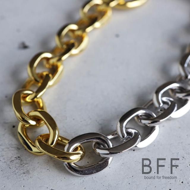BFF ブランド マンテル チェーンブレスレット 太幅 ワイド