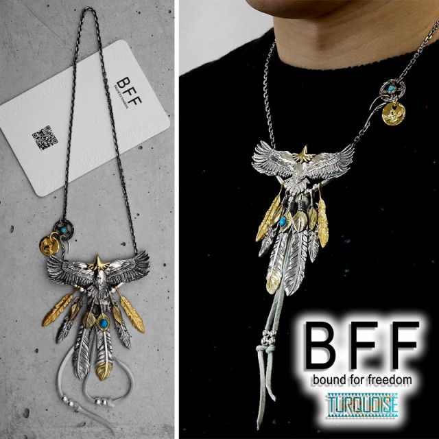 BFF ブランド イーグルネックレス メンズ ネックレス シルバー