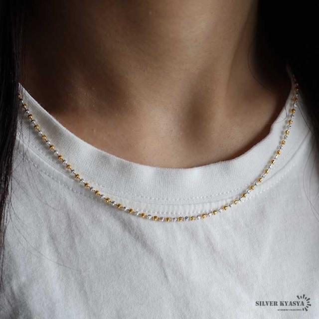 シャイニービーズネックレス silver925 シルバー925 45 50 55 シャイニービーズネックレス silver925 シルバー925 45 50 55