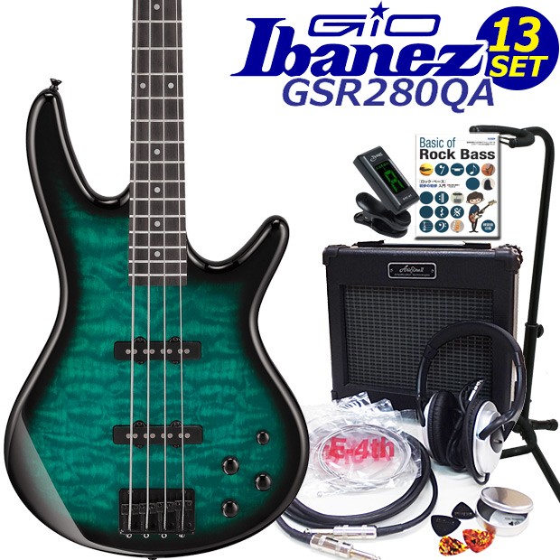 Gio Ibanez GSR280QA-TMS アイバニーズ 4弦エレキベース 入門16 