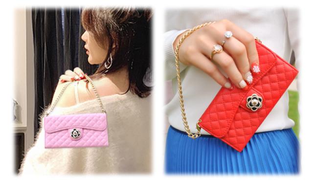 iPhone6/6plus大人のカメリアショルダーケース