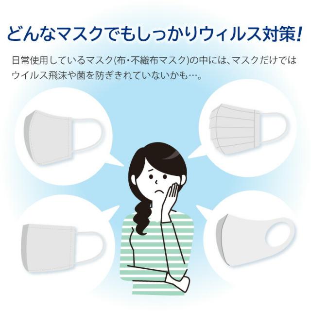 どんなマスクでもしっかりウィルス対策