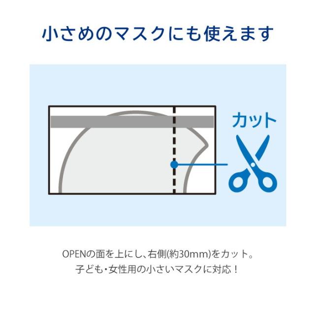小さめのマスクにも使えます