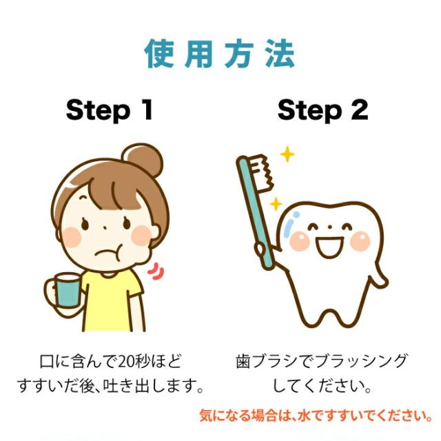 ラクレッシュ薬用液体ハミガキ 使用方法