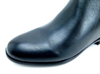 unity『ユニティ』UN7591 天然皮革 レディース サイドゴア ショートブーツ 防滑ソール  ブラック 22.5cm 23cm 23.5cm 24cm 24.5cm