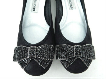 composition9 コンポジションナイン CP2726 コンフォートシューズ バレエシューズ カッター 婦人靴 リボン飾り ウエッジヒール ブラックスエード(BS) 22cm 22.5cm 23cm 23.5cm 24cm 24.5cm