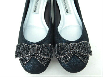 composition9 コンポジションナイン CP2726 コンフォートシューズ バレエシューズ カッター 婦人靴 リボン飾り ウエッジヒール ネイビー(NV) 22cm 22.5cm 23cm 23.5cm 24cm 24.5cm