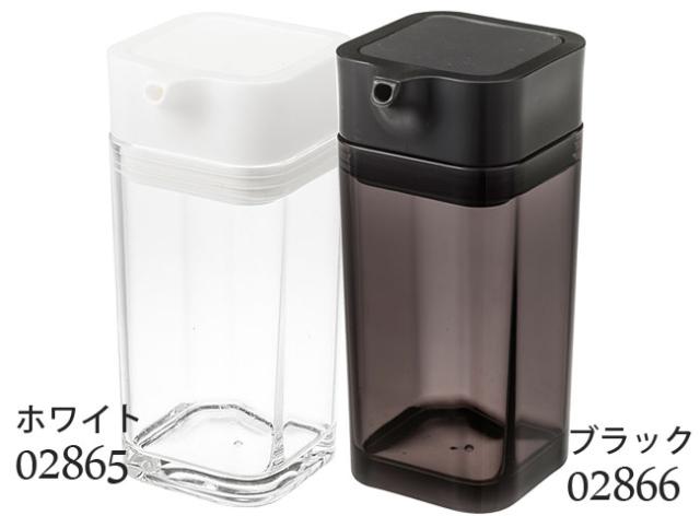 プッシュ式醤油差し タワー 選べる2色 ホワイト ブラック / ワンプッシュ しょう油差し 醤油さし 醤油入れ オイル差し