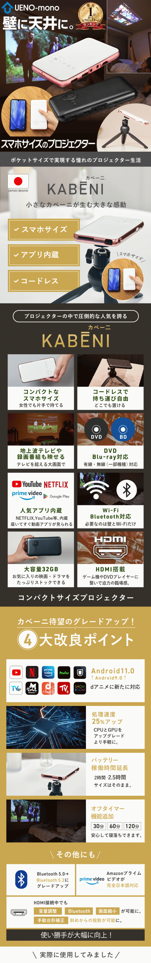 1 プロジェクタ 天井