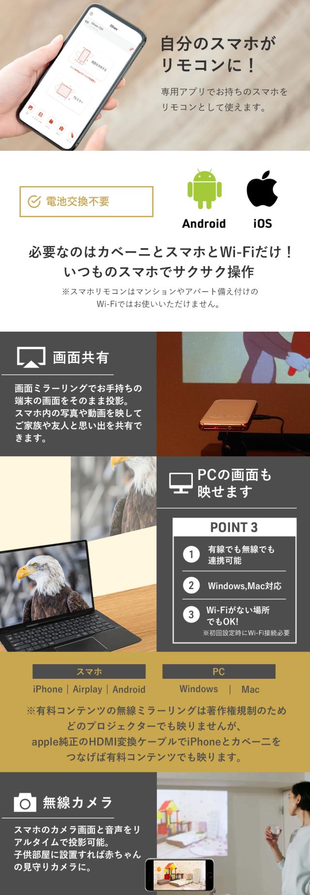 3 プロジェクタ wifi