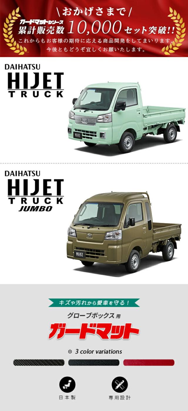 ハイゼットトラックグローブボックス用ガードマット説明文