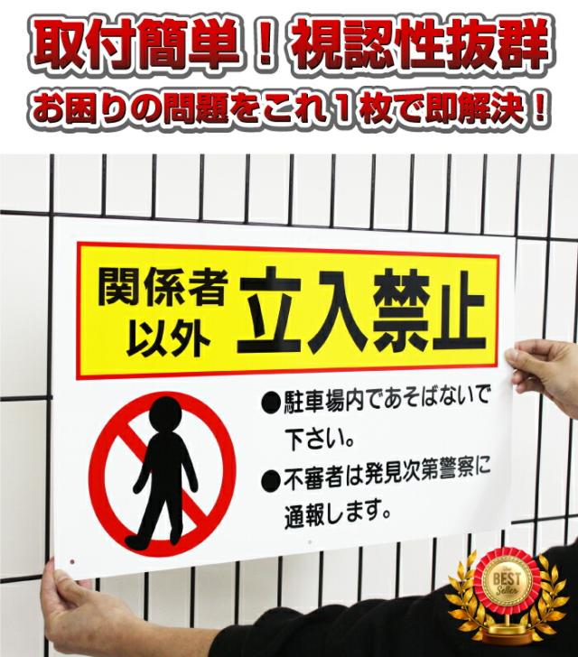 立ち入り禁止看板