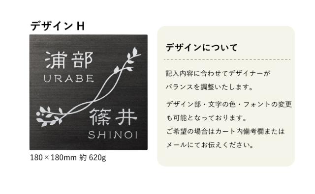 ステンレスの表札