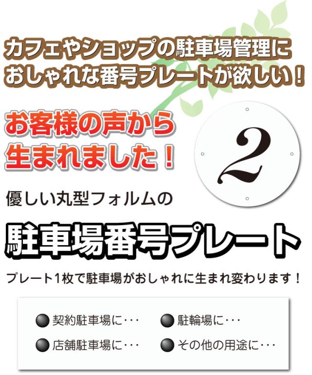 おしゃれな番号プレート