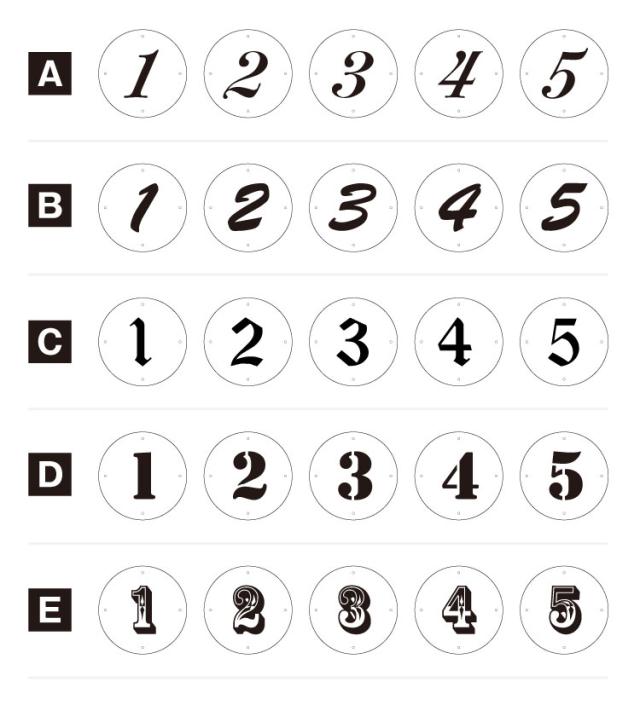 おしゃれな番号プレート