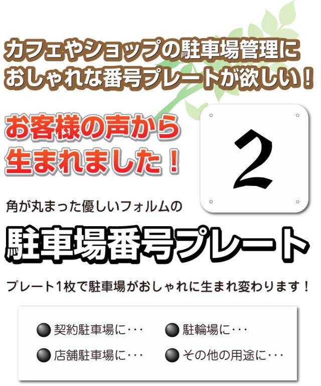 おしゃれな番号プレート