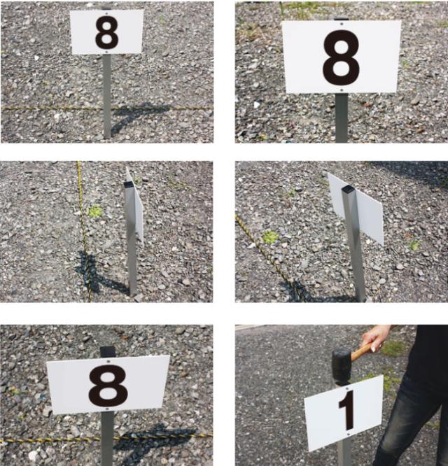 番号札 駐車場看板