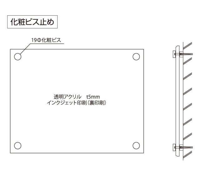 透明アクリル 業者票