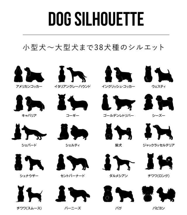 小型犬 中型犬 大型犬 シルエット