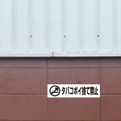 タバコのポイ捨て禁止