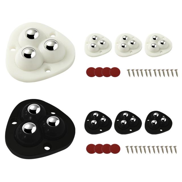 粘着テープ式ボールキャスター