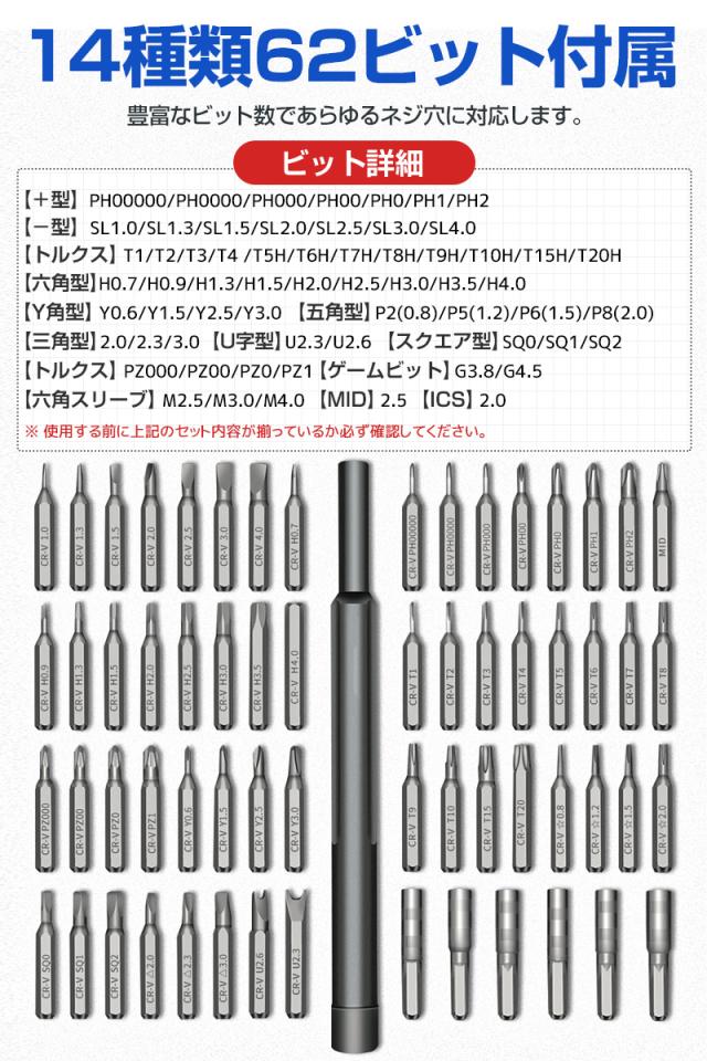 多機能精密ドライバーセット