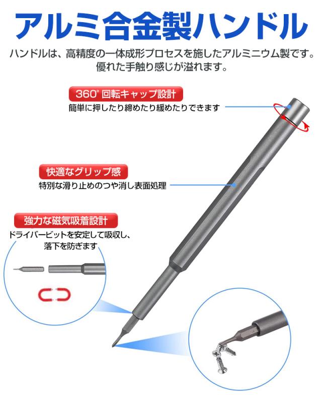 多機能精密ドライバーセット