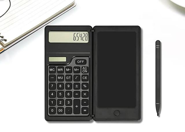 電卓付き電子メモパッド