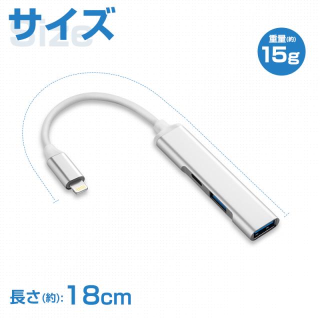iPhone/iPad/iPod専用OTGアダプター