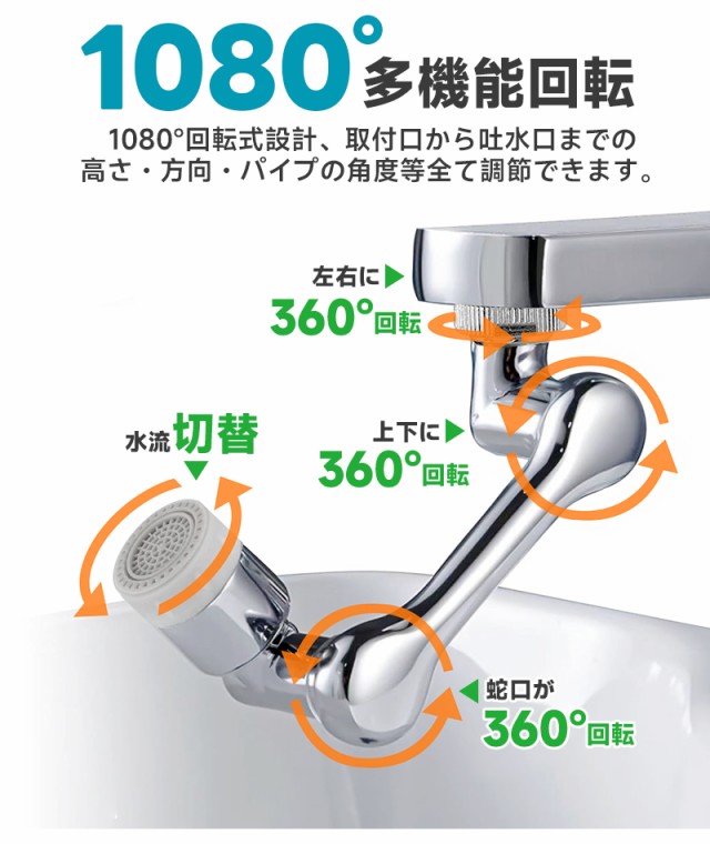 ロボットアーム蛇口