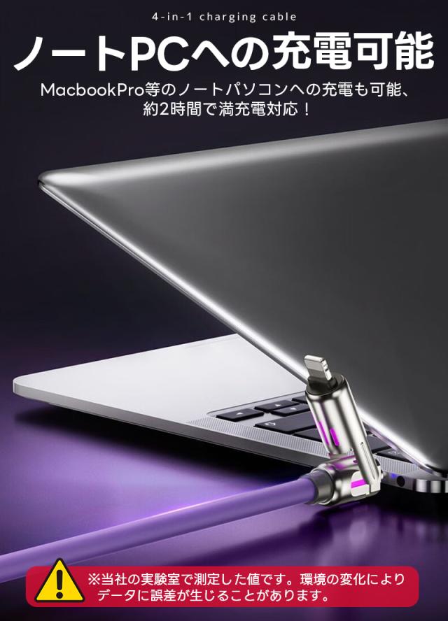 4in1急速充電ケーブル