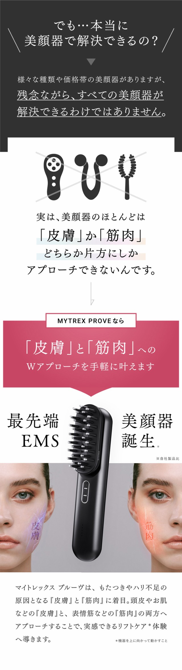 美顔器 ブラシ MYTREX PROVE マイトレックス プルーヴ トータル ...