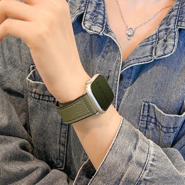 アップルウォッチ バンド レディース メンズ 本革 マグネット レザー シボ くすみカラー 磁石 女性 男性 ベルト apple watch SE 45mm 41mm 40mm 44mm 38mm 49mm series9  series8 series7 series6 AppleWatch ラバーバンド 男女兼用 マグネットレザー 革 便利 ビジネス 2