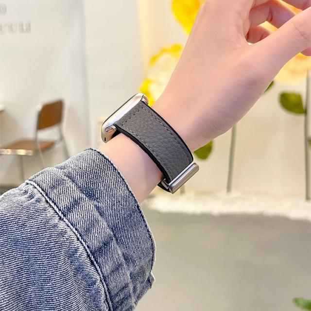 アップルウォッチ バンド レディース メンズ 本革 マグネット レザー シボ くすみカラー 磁石 女性 男性 ベルト apple watch SE 45mm 41mm 40mm 44mm 38mm 49mm series9  series8 series7 series6 AppleWatch ラバーバンド 男女兼用 マグネットレザー 革 便利 ビジネス 10