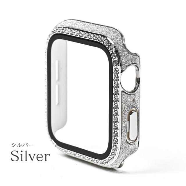 アップルウォッチ キラキラ カバー series9 series8 series7 ラメ 全面キラキラ ケース かわいい 一体型 高級 レディース 女性 Apple Watch 45mm 44mm 40mm 41mm se  apple watch SE 9 8 7 6 5 4 カバー きらきら おしゃれ 可愛い 全面保護 さらさら 女の子 送料無料 17