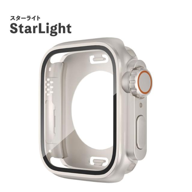 アップルウォッチ 防水 カバー 9 8 7 6 5 SE ULTRA 360度 保護 最新 全面保護 スポーツ 45mm 41mm 44mm 40mm SE2 スターライト ケース 防水カバー 防水ケース AppleWatch 第二世代 series9 series8 series7 メンズ ビジネス フラット おしゃれ かっこいい 送料無料 10