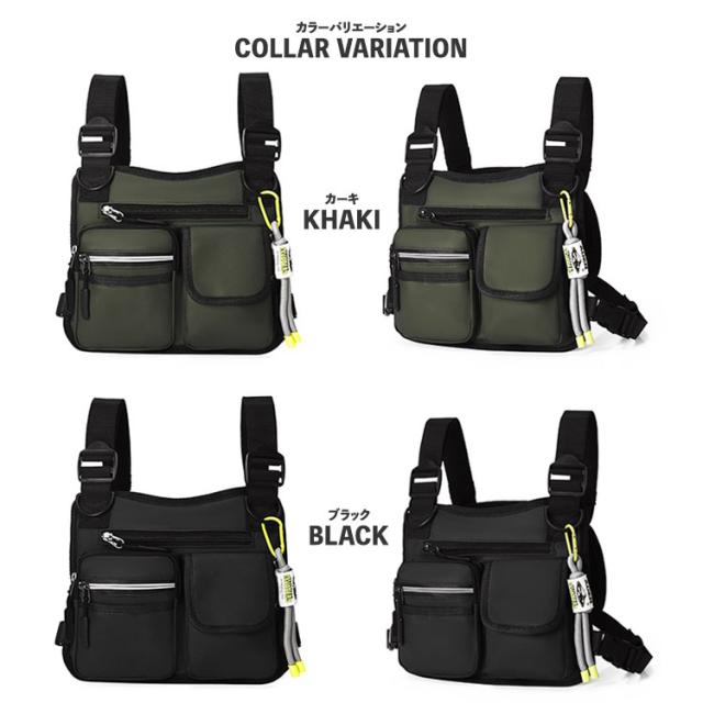 ボディバッグ メンズ 手が空く 撥水 防水 ストリート スポーツ ミリタリー スケボー 自転車 おしゃれ 手ぶら アウトドア フェス ライブ ボディ バッグ カバン 多収納 メッセンジャーバッグ バイク チョッキ ベスト リュック 便利 防災 コンパクト 夏 登山 釣り 海 14