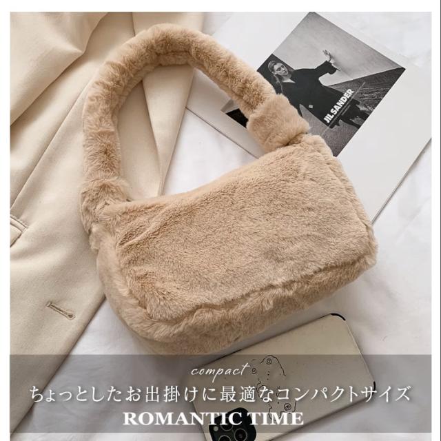 ミニバッグ レディース バッグ ふわふわ 小さめ かわいい ハンドバッグ ショルダーバッグ スマホ お出掛け 女の子 秋冬 ファー もこもこ コンパクト  軽量 軽い 韓国 ファッション カバン 手提げバッグ クリスマス プレゼント 送料無料 3