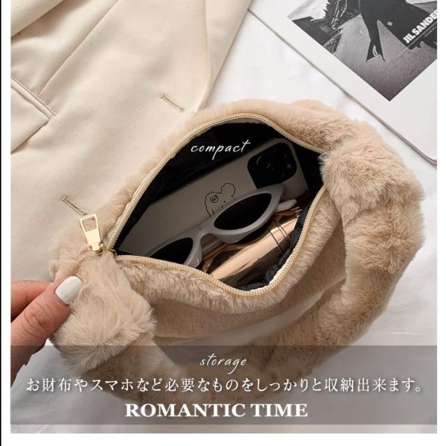 ミニバッグ レディース バッグ ふわふわ 小さめ かわいい ハンドバッグ ショルダーバッグ スマホ お出掛け 女の子 秋冬 ファー もこもこ コンパクト  軽量 軽い 韓国 ファッション カバン 手提げバッグ クリスマス プレゼント 送料無料 4