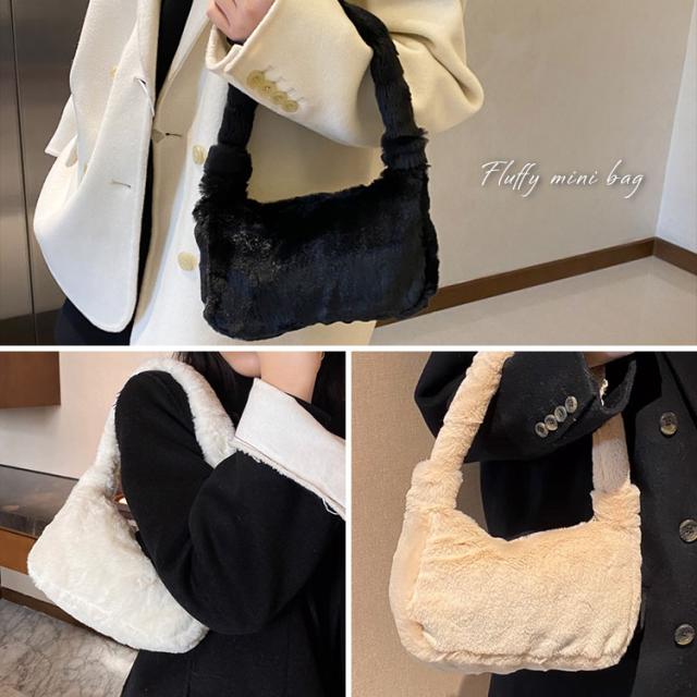 ミニバッグ レディース バッグ ふわふわ 小さめ かわいい ハンドバッグ ショルダーバッグ スマホ お出掛け 女の子 秋冬 ファー もこもこ コンパクト  軽量 軽い 韓国 ファッション カバン 手提げバッグ クリスマス プレゼント 送料無料 7