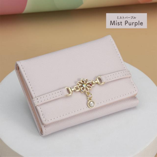 【tiffty】 がま口財布 女の子 三つ折り エナメル 財布 レディース かわいい こども IC カード 定期 おしゃれ 小学生 子ども カード入れ 多い たくさん入る 小銭入れ ミニ財布 学生 通学 可愛い レトロ コンパクト プレゼント がま口 財布 かわいい 女の子 中学生 高校生 14