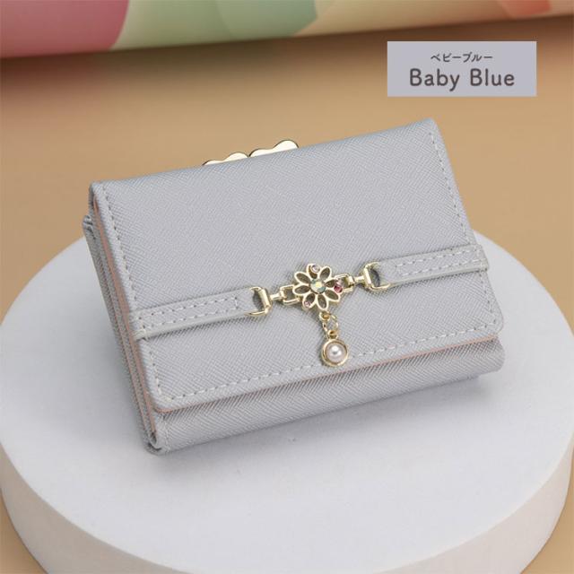 【tiffty】 がま口財布 女の子 三つ折り エナメル 財布 レディース かわいい こども IC カード 定期 おしゃれ 小学生 子ども カード入れ 多い たくさん入る 小銭入れ ミニ財布 学生 通学 可愛い レトロ コンパクト プレゼント がま口 財布 かわいい 女の子 中学生 高校生 15