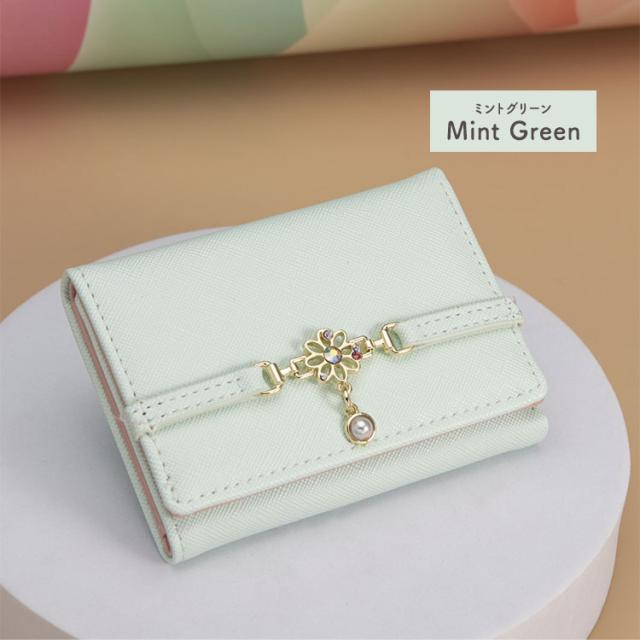 【tiffty】 がま口財布 女の子 三つ折り エナメル 財布 レディース かわいい こども IC カード 定期 おしゃれ 小学生 子ども カード入れ 多い たくさん入る 小銭入れ ミニ財布 学生 通学 可愛い レトロ コンパクト プレゼント がま口 財布 かわいい 女の子 中学生 高校生 15